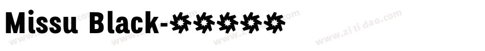 Missu Black字体转换